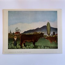 Landscape With Cattle HENRI ROUSSEAU Plate 142 Metropolitan Seminars 9x13 in. - £15.56 GBP