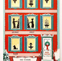 1960s Merry Christmas Greeting Card The Fosters House Front Holiday Ephe... - $19.99 1960s Merry Christmas Greeting Card The Fosters House Front Holiday Ephe... - $19.99