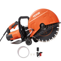 VEVOR 14&#39;&#39; Portable Electric Concrete Saw with Water Pump and Blade Wet/Dry - £216.69 GBP