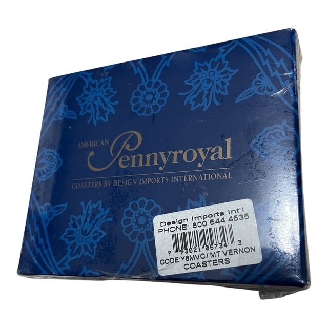 Vintage American Pennyroyal Mount Vernon Coasters by Design Imports Internationa Item image 2