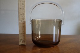 Vtg Elle Verre Toyo Glass Ice Bucket w/ Acrylic Handle MCM Barware Japan... - £21.42 GBP