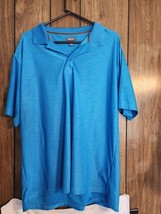 Kenneth Cole Reaction Men&#39;s Blue Short Sleeve Golf Polo Shirt Size XL  EUC - £15.17 GBP