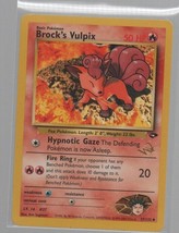 Brock&#39;s Vulpix - Pokemon Trading Card Game - 2000 - Wizards Golden Foil Stamp - £10.28 GBP