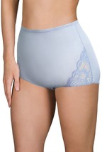 3 Shadowline Nylon Full cut Briefs side lace Style 17082 Size 9 Perifrost - £27.99 GBP