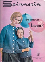 Spinnerin Yarn 101 Ideas Craft Magazine 1963 Lesson #2 - £1.37 GBP