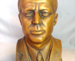 John F Kennedy Bust Pungenti Plaster Chalkware US 12.5&quot; AAC 1960s Vintage - $44.50
