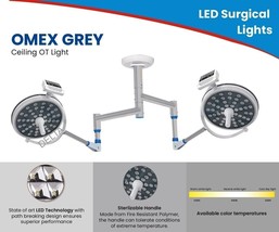 New Double dome Led OT surgical Light surgical &amp; operation theater Ceiling Light - £1,975.93 GBP