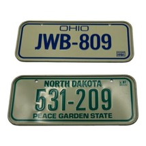 Vintage 1981 Ohio North Dakota Wheaties Mini bike license Plate Tag Sign... - $16.35