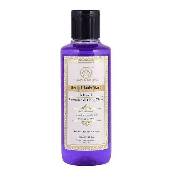 Primary image for Set of 2 Khadi Natural Lavender & Ylang Ylang Body Wash 420 ml Ayurvedic Care