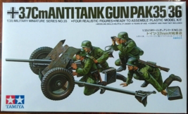Tamiya 35035 1/35 3.7Cm AntiTank Gun Pack 35/36 - $10.78