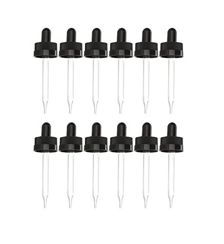Perfume Studio Glass Eye Droppers with Fine Ribbed Child Resistant Closu... - $10.74