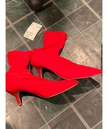 H&amp;M Women&#39;s Red Sock Style Heel Size 6 (37) *NEW W/TAG* vv1 - $19.99