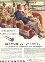 1946 Greyhound Bus Lines Get More Out of Travel Magazine Ad - $11.88
