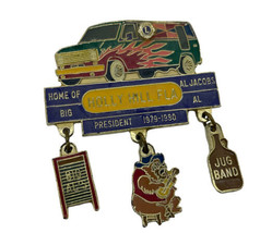 Lions Club President Pin Holly Hill Florida 79-80 Van Big Al Jacobs Charms - $24.00