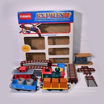 Tested Vintage 1988 Playskool Express Train Set with Engine Track Cars L... - $98.99