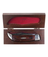 Large 1970&#39;s Case Buffalo knife in wood presentation box - £274.70 GBP