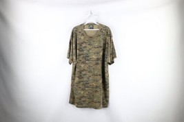 Vintage 90s Streetwear Mens 2XL Faded Digital Camouflage Short Sleeve T-Shirt - $44.50