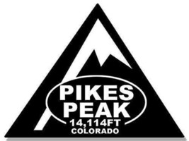 4&quot; pikes peak colorado decal sticker made in the usa - £13.36 GBP