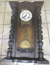 Rare Antique Mauthe 24 hour military wall mantel pendulum time &amp; strike Clock - £516.69 GBP