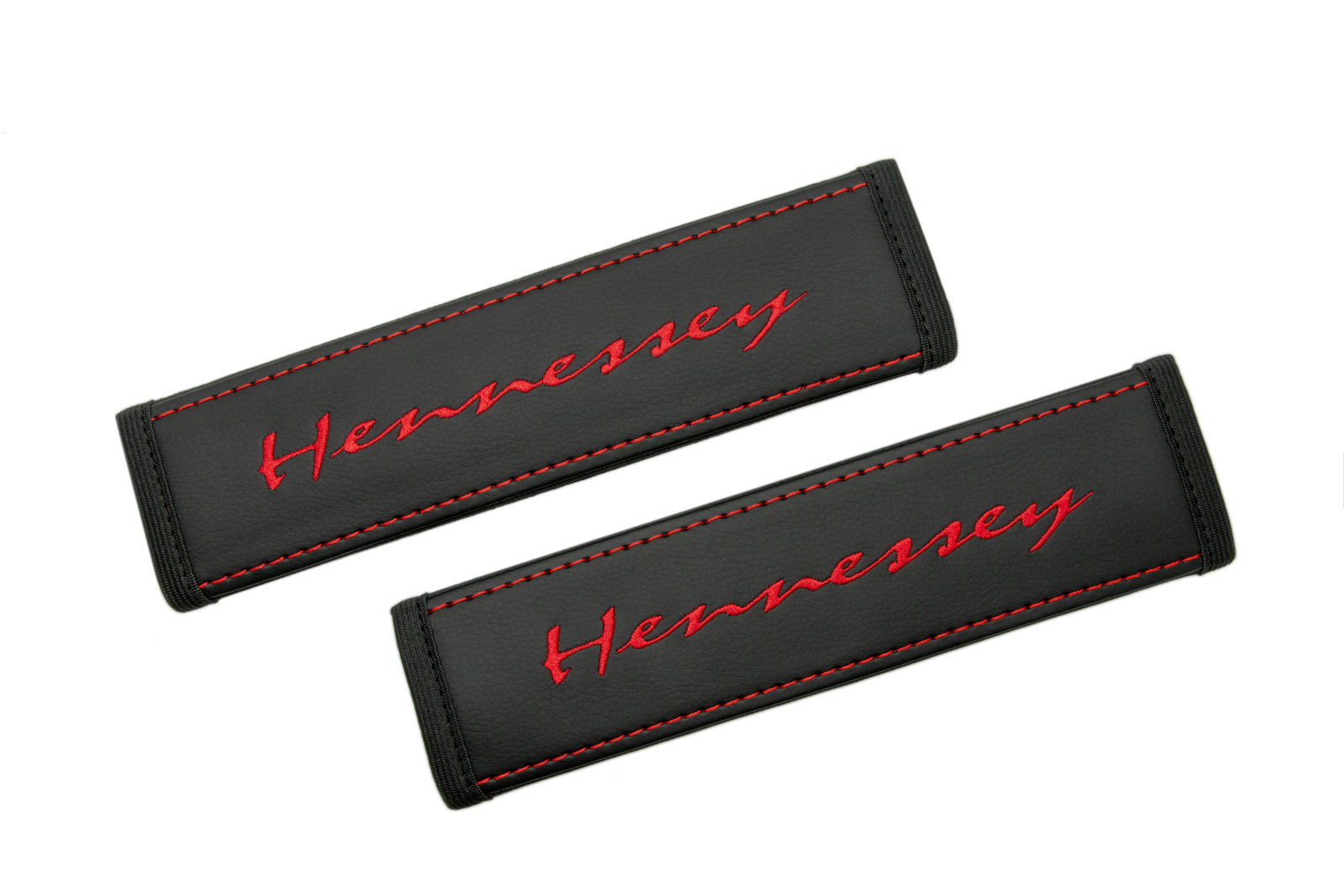 Camaro Hennessey Performance Car Seat Belt Covers Red Embroidery Shoulder Pads - $70.00