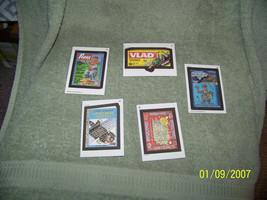 lot of {4} vintage 90&#39;s topps  stickers {wacky packages} - $19.80