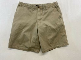RJ McCarthy Men&#39;s Chino Shorts Size 36 Beige Flat Front Uniform Shorts - $7.92