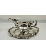 Vintage Gravy Boat with Attached Drip Plate Georgetown By FB Rogers Silv... - €36,50 EUR