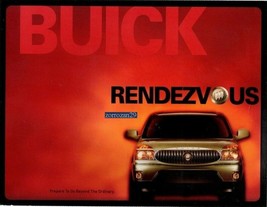 2002 Buick Rendezvous Vintage Color Sales Brochure Folder -USA- Great Original! - £7.77 GBP