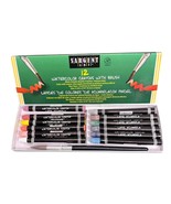 New Sargent Art 12 Watercolor Crayons With Brush Set - $9.89