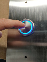 FUJITEC Elevator TOUCH-LESS button , QTY1 ,BLUE LED. (only Contact-less) - £40.11 GBP