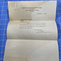 Antique Letter 1930 County Court Of Cook County Chicago Judge Office - $20.71 CAD