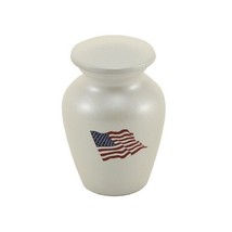 Keepsake Funeral Cremation Urn for ashes, 5 Cubic Inches - Classic Color Flag - £48.10 GBP