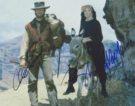 Signed 2X Clint EASTWOOD &amp; Shirley MacLaine Autographed Photo w COA  2 Mules  - £234.67 GBP