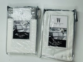 Standard Pillow Sham Micro Cotton White Charcoal Bundle Set Of 2 - £12.92 GBP