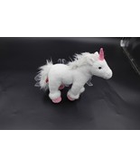 FAO Schwarz Unicorn Plush 2015 Toys R Us 8” White Pink Stuffed Animal Fa... - $9.90