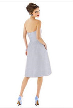 Alfred Sung 580...Cocktail Length, Strapless Dress....Dove.....Size 4...... - £39.39 GBP