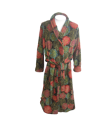 Gilligan &amp; O&#39;Malley womens fleece fluffy floral robe w pockets sash XL c... - £19.77 GBP