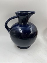 Fiestaware Cobalt Carafe Fiesta Dark Blue Retired Open Water Jug Pitcher - $67.72
