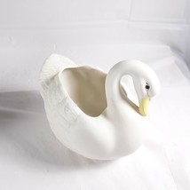 Homco Swan White Planter Ceramic Vintage - £11.63 GBP