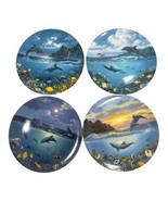 Ocean Life Crestley Anthony Casay Collector Plates Set Of 4 Whale Dolphi... - £28.94 GBP