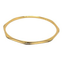 Monet Gold Tone Octagonal Bangle Bracelet - £8.69 GBP