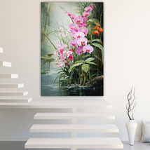 Orchid Canvas Painting Wall Art Posters Landscape Canvas Print Picture - £10.73 GBP+