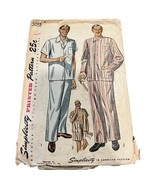 Simplicity Vintage Mens Pajamas Sewing Pattern 2051 - $7.68