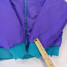 Columbia SL5750 Women’s Large Teal/Purple Reversible Nylon Insulated Ski Jacket image 5