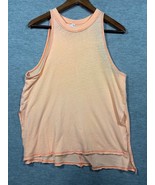 Free People Movement Womens Tank M Peach Sleeveless Top Lightweight Acti... - $12.09