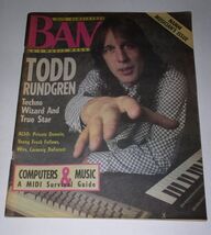 Todd Rundgren BAM Magazine Vintage 1987 Young Fresh Fellows Wire Jim Mar... - $24.99