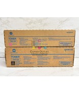 2 OEM Konica BH Pro C5501,C6501,C6501 Mag. &amp; Black Toner TN612M, TN612K - $116.82