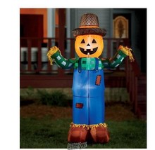 Weather-resistant 7' Inflatable Fall Halloween Scarecrow - £60.52 GBP