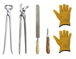 Horse Farrier Tool Essentials 5-Piece Groom Hoof Care Trim Tool Kit 984153 - $59.39