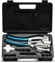 Capri Tools CP21050 21050 Metal Hole Punch Set With Puncher 16 Piece, Black - £46.35 GBP